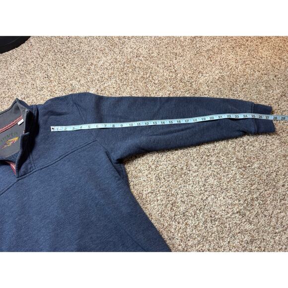 ORVIS Signature 1/4 zip Blue Pullover Sweatshirt size Men's Large - Picture 7 of 10